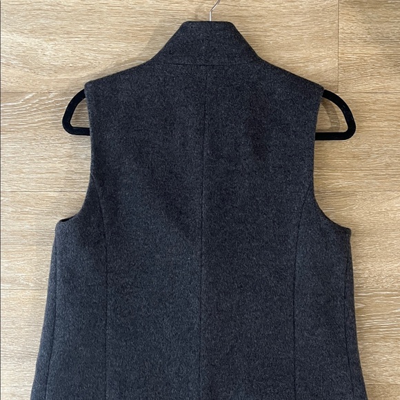 Intermix Wool Cashmere Top Coat Blazer Vest Duster Gray size Medium - Picture 7 of 9